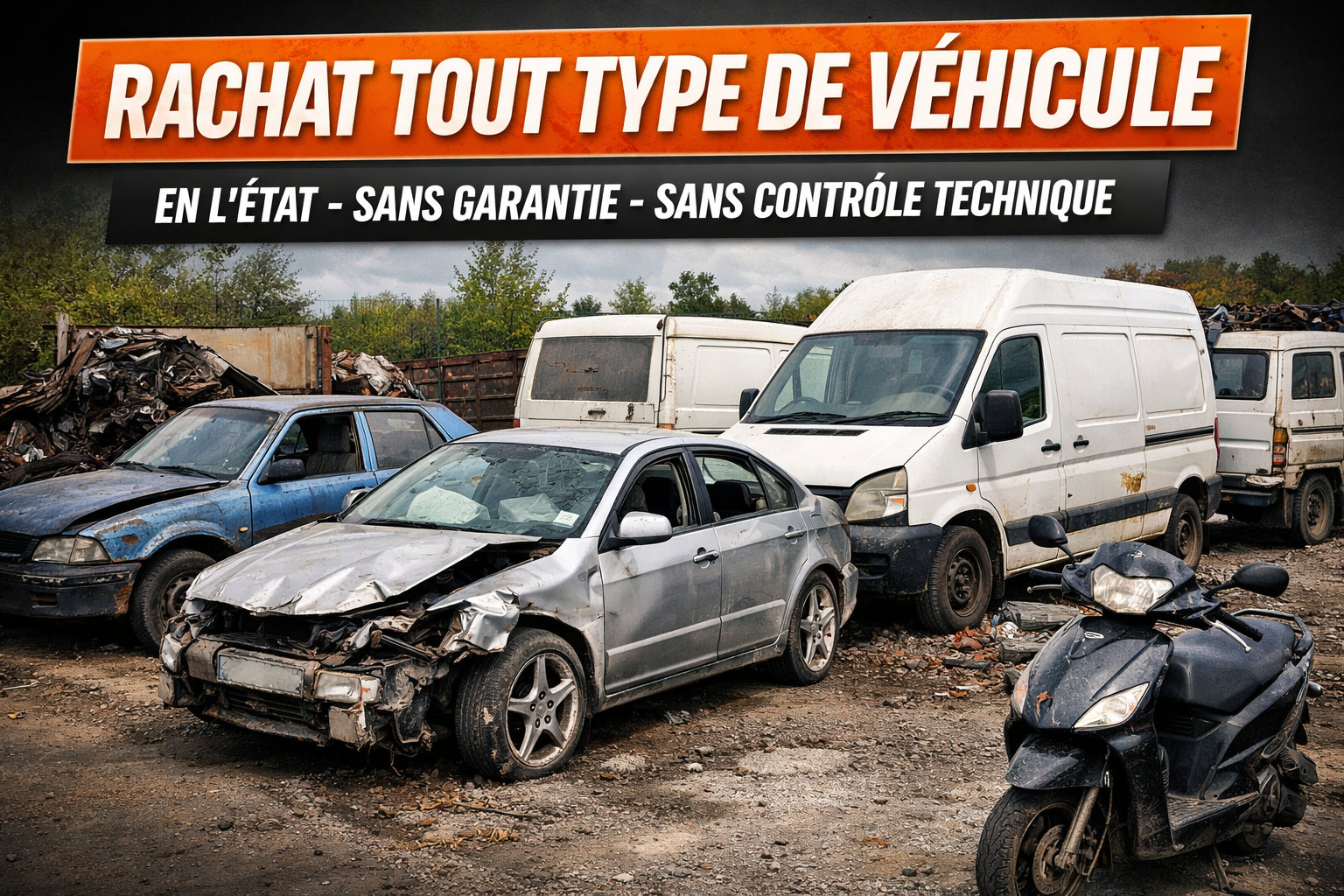 rachète tout type de véhicule en état